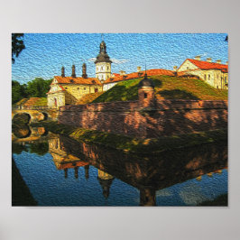 Wit-Rusland Nesvizh Paleis Architectuur Natuur Pos Poster