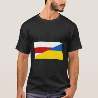 Wit-Rusland Oekraïense vlag Wit-Russisch Oekraïens T-shirt