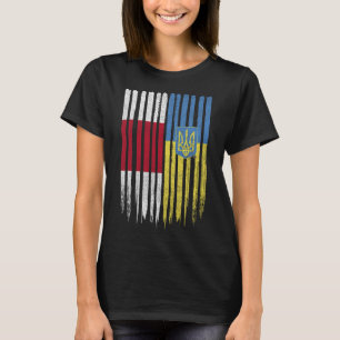 Wit-Rusland Oekraine Wit-Russisch Oekraïens Vlag T-shirt
