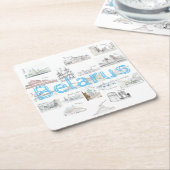 Wit-Rusland Onderzetter van de Brest Architecture  (Schuin)