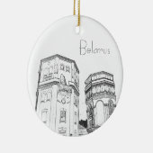 Wit-Rusland Ornament van de Cityscape Schetch (Rechts)