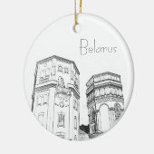 Wit-Rusland Ornament van de Cityscape Schetch (Links)