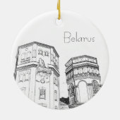 Wit-Rusland Ornament van de Cityscape Schetch (Achterkant)