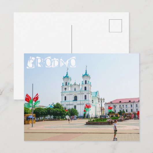 Wit-Rusland Oude Stadsarchitecten Briefkaart (Voorkant / Achterkant)