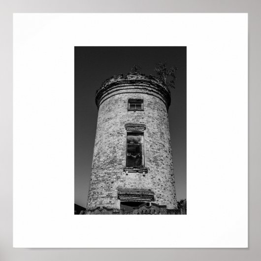Wit-Rusland Oude Watertoren Architectuur Poster (Voorkant)