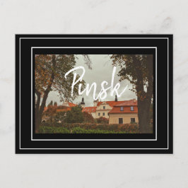 Wit-Rusland Pinsk Architecture City Uitzicht Brief Feestdagenkaart