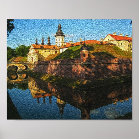 Wit-Rusland Poster Natuur architectuur paleis arch (Voorkant)