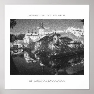 Wit-Rusland Poster Natuur architectuur paleis arch