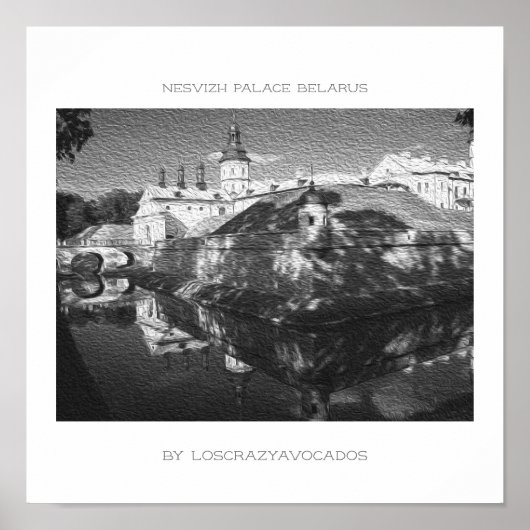 Wit-Rusland Poster Natuur architectuur paleis arch (Voorkant)