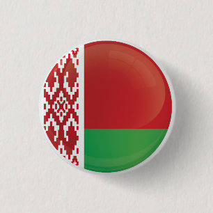 Wit-Rusland rond pictogramvlag Ronde Button 3,2 Cm