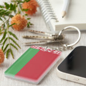 Wit-Rusland Sleutelhanger (Voorkant Rechts)
