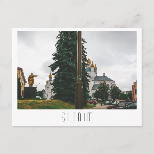 Wit-Rusland Slonim City Town Uitzicht Architecture Briefkaart (Voorkant)