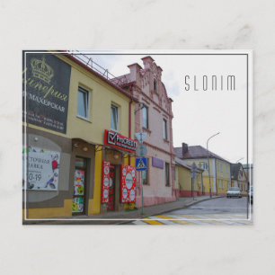 Wit-Rusland Slonim City Town Uitzicht Architecture Briefkaart