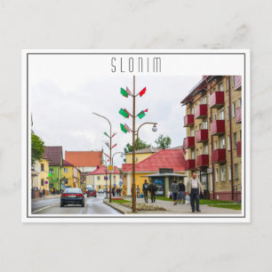 Wit-Rusland Slonim City Town Uitzicht Architecture Briefkaart
