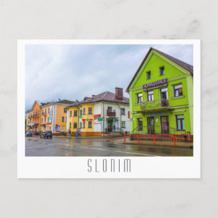 Wit-Rusland Slonim City Town Uitzicht Architecture Briefkaart