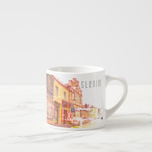 Wit-Rusland Slonim City Town Uitzicht Architecture Espresso Kop (Rechts)