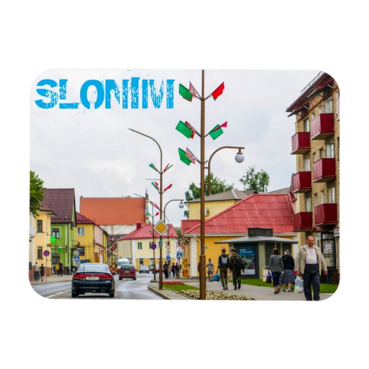 Wit-Rusland Slonim City Town Uitzicht Architecture Magneet (Horizontaal)