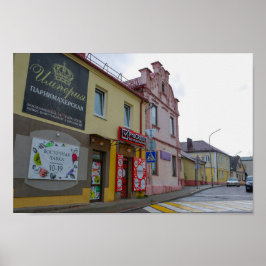 Wit-Rusland Slonim City Town Uitzicht Architecture Poster