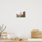 Wit-Rusland Slonim City Town Uitzicht Architecture Poster (Keuken)