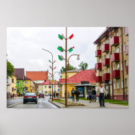 Wit-Rusland Slonim City Town Uitzicht Architecture Poster