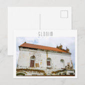 Wit-Rusland Slonim Great Synagogue Architecture Briefkaart (Voorkant / Achterkant)