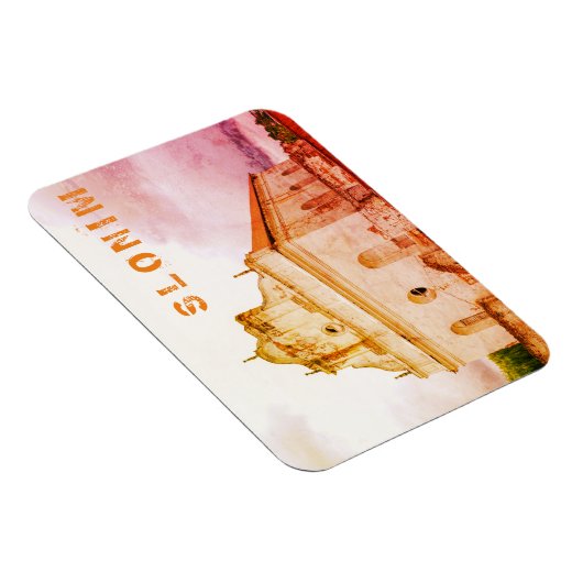 Wit-Rusland Slonim Great Synagogue Architecture Magneet (Rechterzijde)