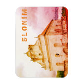 Wit-Rusland Slonim Great Synagogue Architecture Magneet (Verticaal)