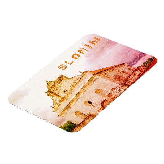 Wit-Rusland Slonim Great Synagogue Architecture Magneet (Linkerzijde)