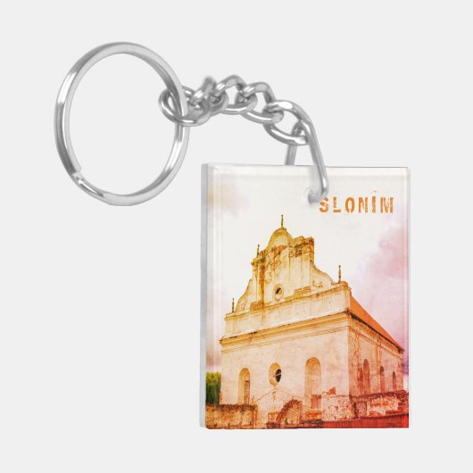 Wit-Rusland Slonim Great Synagogue Architecture Sleutelhanger (Voorkant Links)