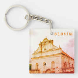 Wit-Rusland Slonim Great Synagogue Architecture Sleutelhanger