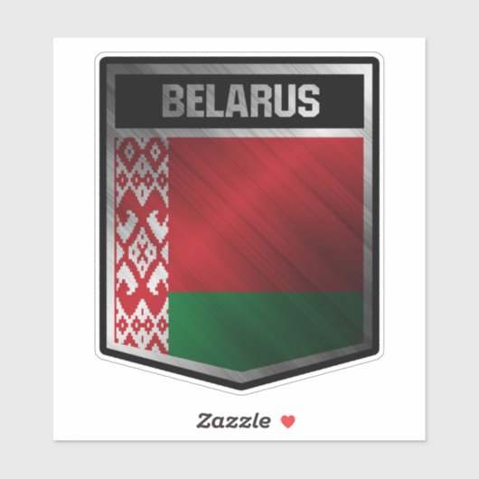 Wit-Rusland Sticker (Vel)