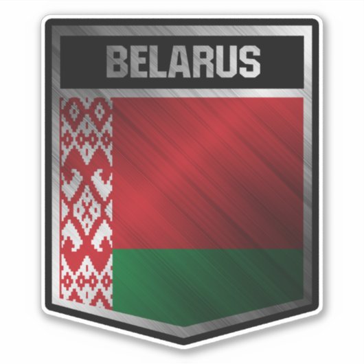 Wit-Rusland Sticker (Voorkant)