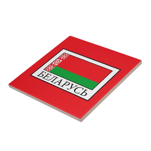 Wit-Rusland Tegeltje (Zijkant)