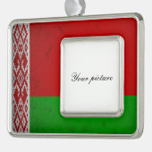 Wit-Rusland Verzilverd Omlijst Ornament (Links)