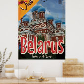 Wit-Rusland Vintage Reisposter Poster (Keuken)