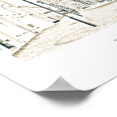 Wit-Rusland Vitebsk Architectuur Cityscape Poster (Hoek)