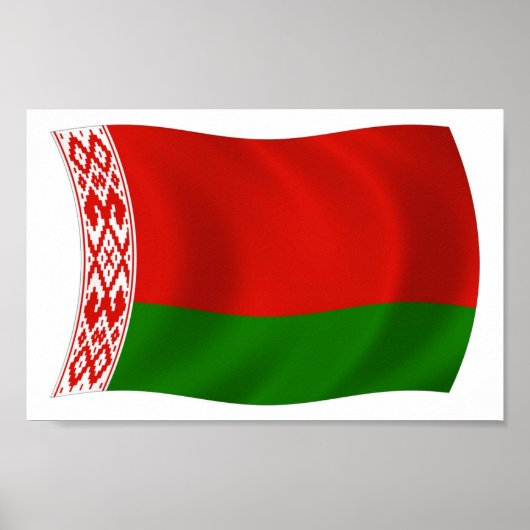 Wit-Rusland Vlag Poster Print (Voorkant)