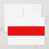 Wit-Rusland vlag symbool rode witte revolutie Briefkaart (Voorkant / Achterkant)