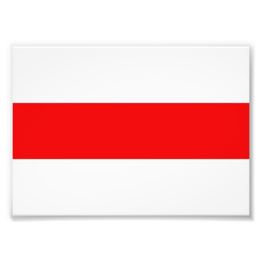 Wit-Rusland vlag symbool rode witte revolutie Foto Afdruk (Voorkant)