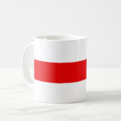 Wit-Rusland vlag symbool rode witte revolutie Koffiemok (Voorkant links)