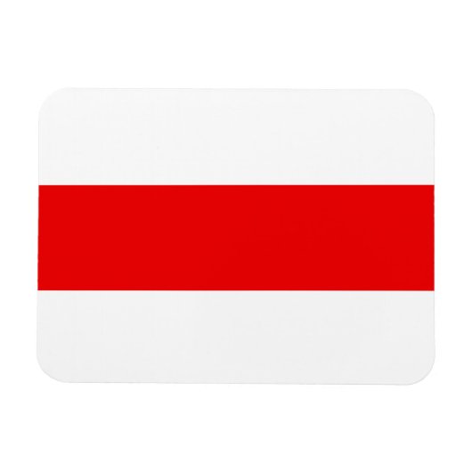 Wit-Rusland vlag symbool rode witte revolutie Magneet (Horizontaal)