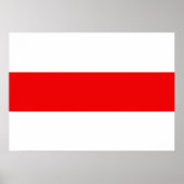Wit-Rusland vlag symbool rode witte revolutie Poster (Voorkant)