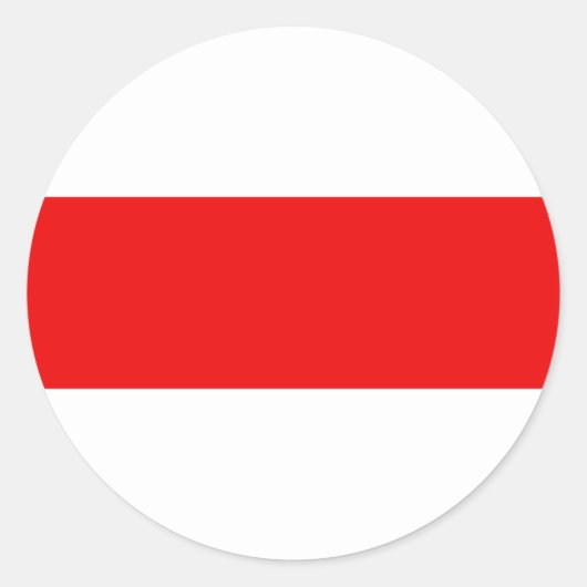 Wit-Rusland vlag symbool rode witte revolutie Ronde Sticker (Voorkant)