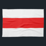 Wit-Rusland vlag symbool rode witte revolutie Theedoek<br><div class="desc">Wit-Rusland protestvlag symbool rode witte revolutie vrijheid stripe democratie</div>