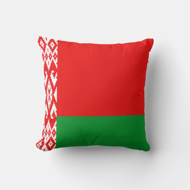 Wit-Rusland vlag x vlag piloot Kussen (Voorkant)