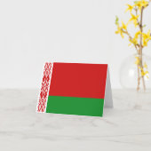 Wit-Rusland Vlaggetjeskaart Kaart (Gele Bloem)