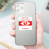 Wit-Rusland Vrije Democratisch Engels - Third Eye Sticker (Telefoon)