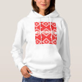 Wit-Rusland Wit-Rusland Б а р с MILJK Pattern Hood Hoodie (Voorkant)