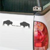 Wit-Rusland Wit-Rusland Wit-Russisch BietлбрЗуБе Bumpersticker (Op Truck)