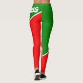 Wit-Rusland Wit-Russische Nationale Vlag Kleuren L Leggings (Achterkant)